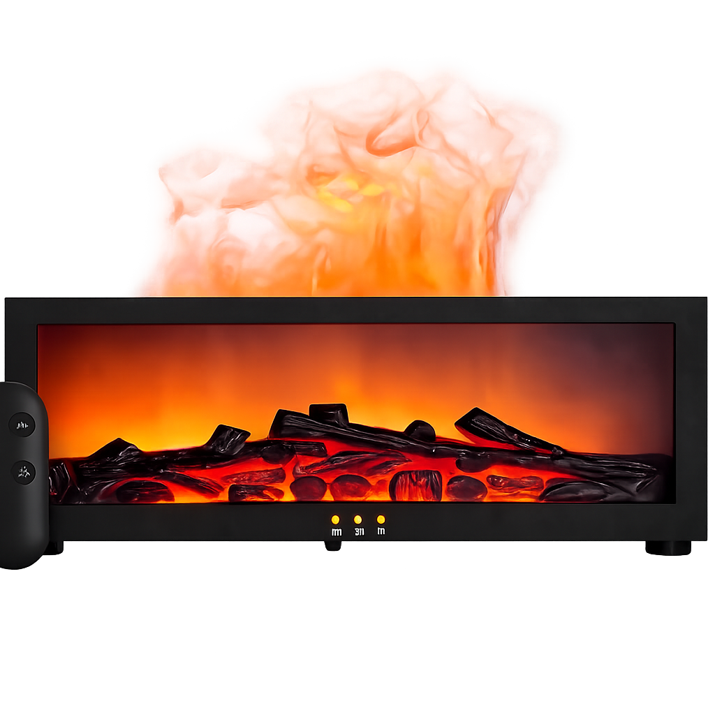 The “CozyBlaze” Aroma Diffuser with fireplace effect