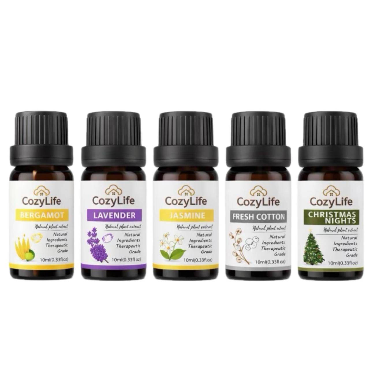 CozyLife Essential Oils 10ml Therapeutic Grade Natural Ingredients